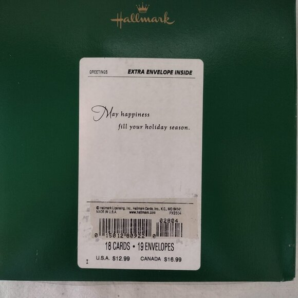 NIB LOT OF 2 - HALLMARK Holiday Greeting Cards. - Picture 3 of 6